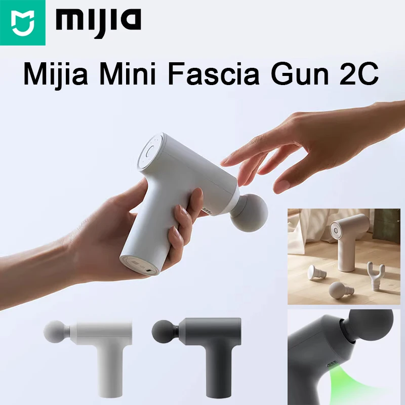 

Mijia Mini Fascia Gun 2C Thrust 12kg Smart Gear Memory Portable 2500rpm High Speed Muscle Massage for Sport Relaxation MJJMQ03YM
