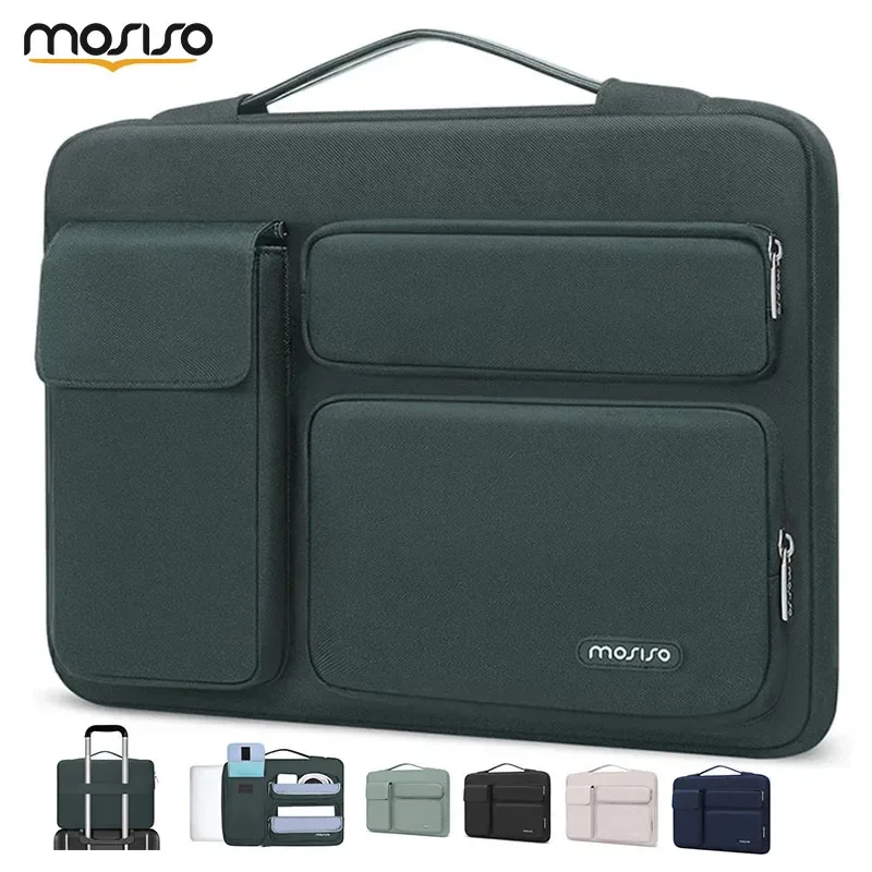 กระเป๋าใส่แล็ปท็อปสำหรับ MacBook Air Pro 13 13.3 14 15 16 นิ้ว รุ่นปี 2024 รองรับชิป M3 M2 M1 เคสโน้ตบุ๊ก Surface Book Dell HP Lenovo กระเป๋าเอกสาร