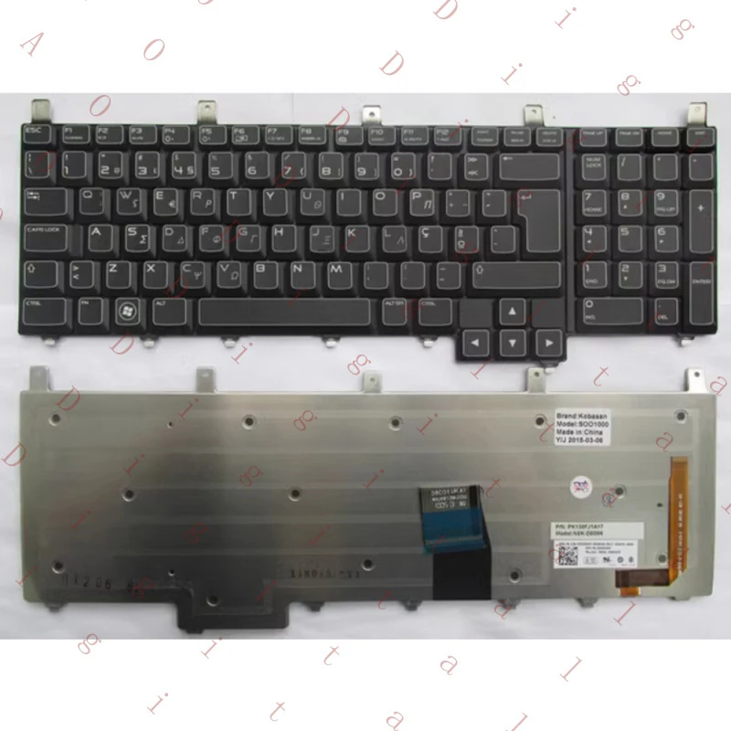 

Замена клавиатуры WW для ноутбука DELL Alienware M17X R3 с синим FPC-кабелем, новая.
