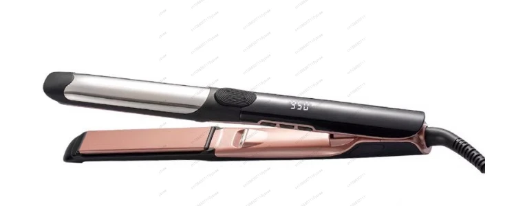 مكواة فرد الشعر ذات الأغراض المزدوجة ذات لفة مستقيمة بقدرة 65 وات، ومشبك لوحة مستقيمة بشاشة رقمية #1