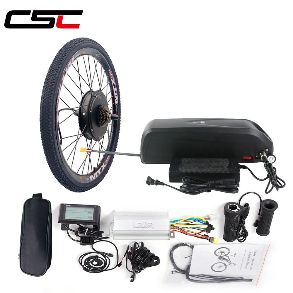 Csc e Fahrrad Umbaus atz 48V 1000W 1500W mit 48V Batterie für 26 Zoll 27,5 Zoll 29 Zoll E-Bike