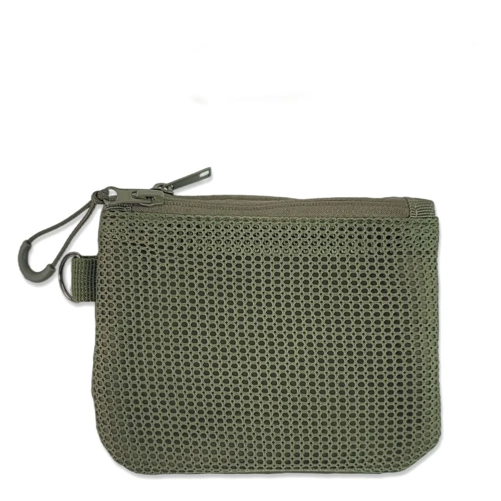 

Korean Style Mesh Storage Bag Candy Color Double-layer Mini Coin Purse Reusable Space Saving Visible Makeup Pouch Travel