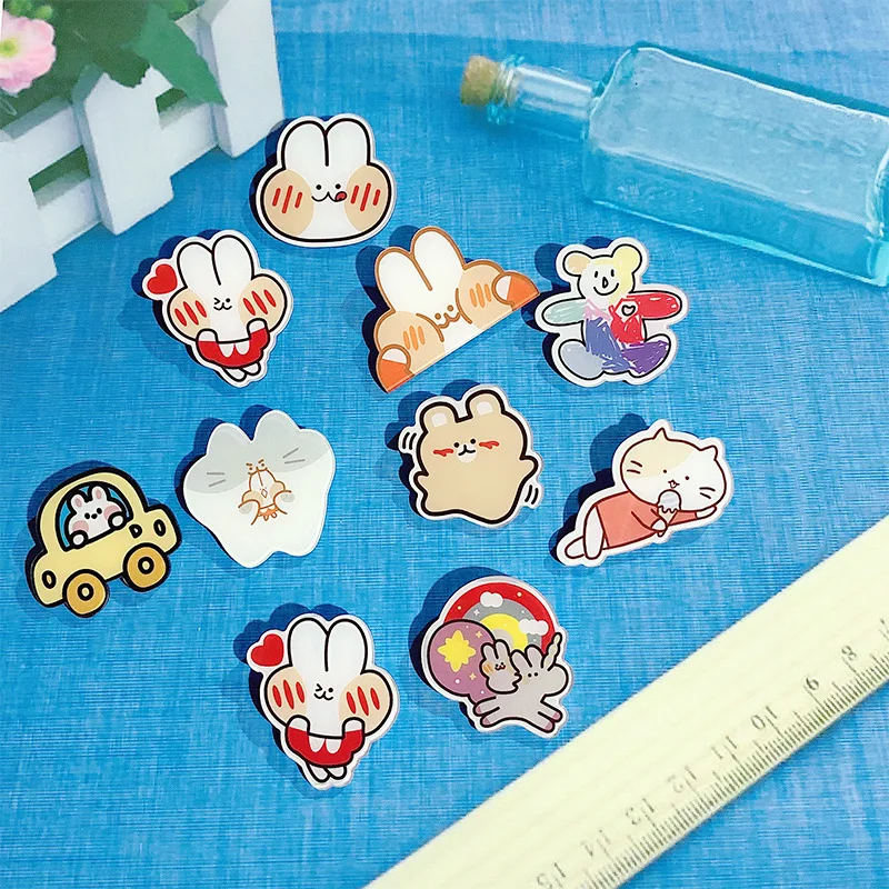 Custom Acrylic Pins Cartoon Photo Customized Logo Anime Cute Plastic Personalized Badge Popular Gifts Brooches Fashion