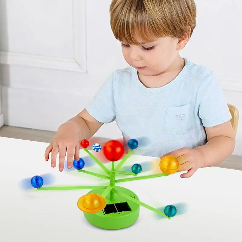 Solar System For Kids Astronomy Solar System Model Kit With 9 Planets Educational STEM Space Toy 3-D Solar System Scince Kits