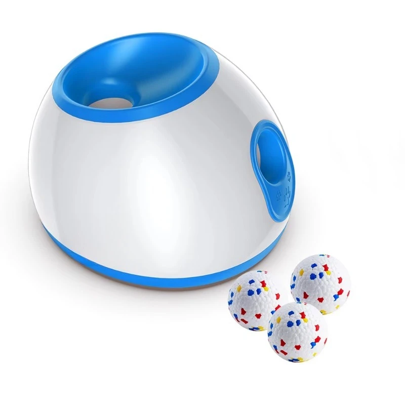 

Pet dog interactive toys educational training products plastic adjustable smart ball launcher pet supplies