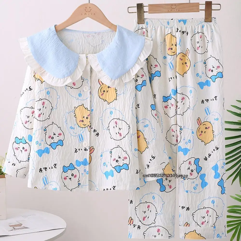 2 قطعة أنيمي سانريوس مرحبا كيتي الأطفال منامة مجموعة ميلودي الاطفال دمية طوق سترة طويلة الأكمام ملابس خاصة الفتيات Homewear مجموعة
