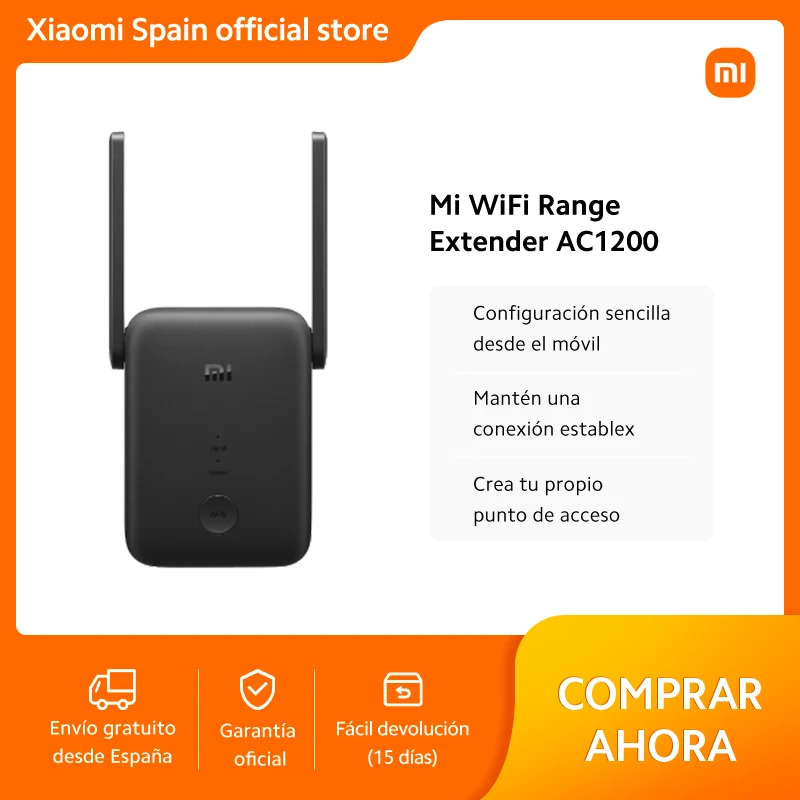 Official |Mi WiFi Range Extender AC1200｜Configuración sencilla desde el móvil｜Mantén una conexión establex｜Crea tu propio punto de acceso