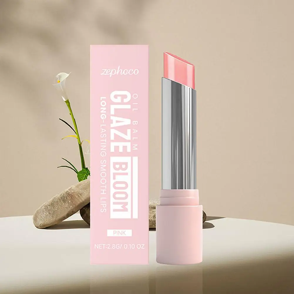 Roze Roos Gladde Lippenbalsem Glazuur Bloom Langdurige Gladde Lipolie Blam Vervagende Liplijnen Melanine Diep Hydraterende Merk Lipverzorging