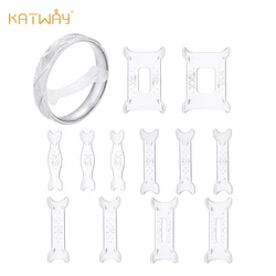 KATWAY Ring Size Adjuster Pad Set, 12Pcs Fixed Reduction Ring Adjustment Pads HH-AA73