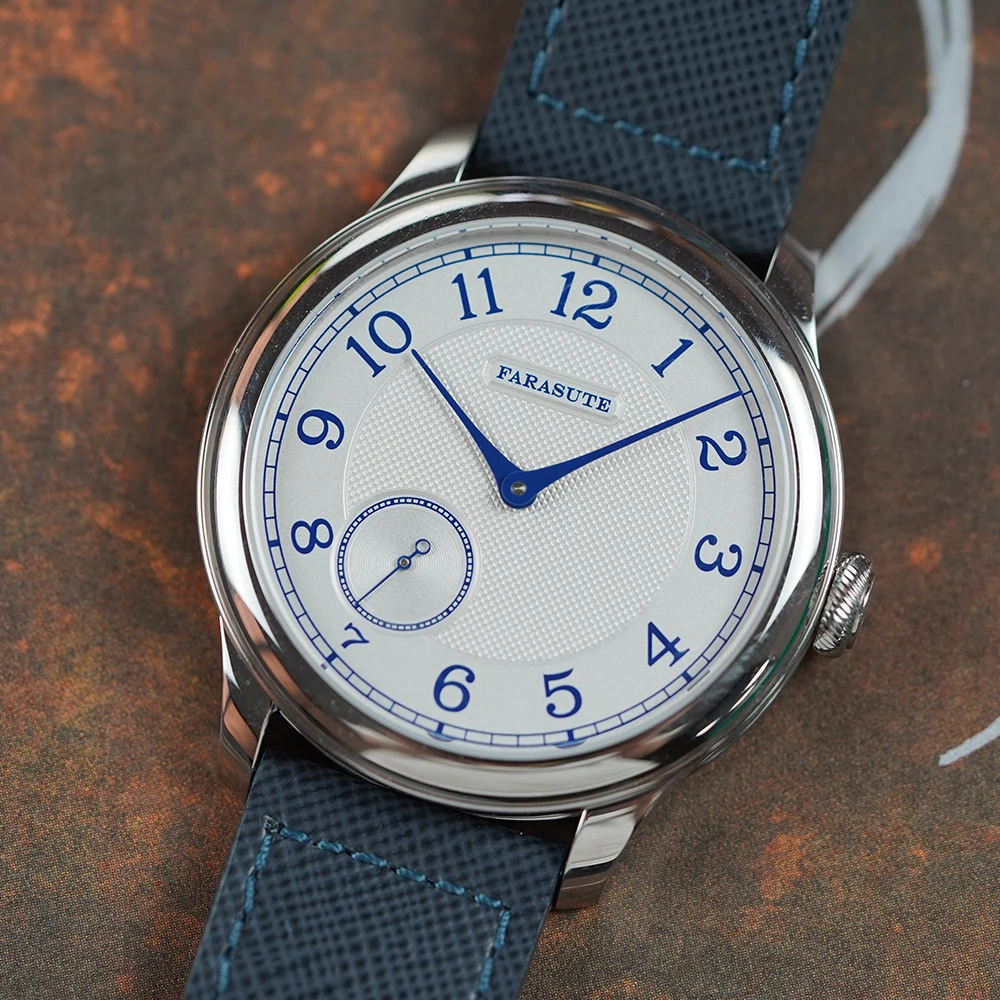 FARASUTE Retro Manual Mechanical Watches Men Power Reserve 80 Hours Fashion Small Second Vintage Male Wristwatch Reloj Hombre