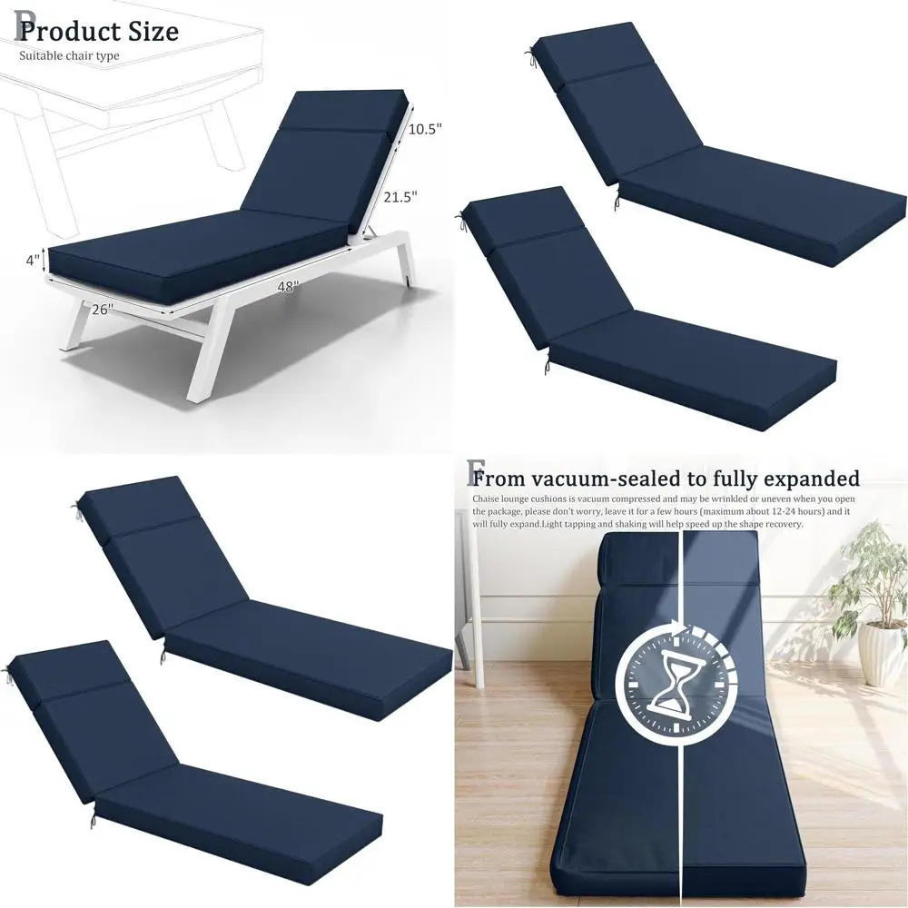 2 Pcs Chaise Lounge…