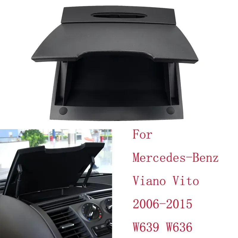 Car Center Console Storage Box For Mercedes Benz Vito W636 Viano W639 2006-2015 Dashboard Glove Compartment Organizer