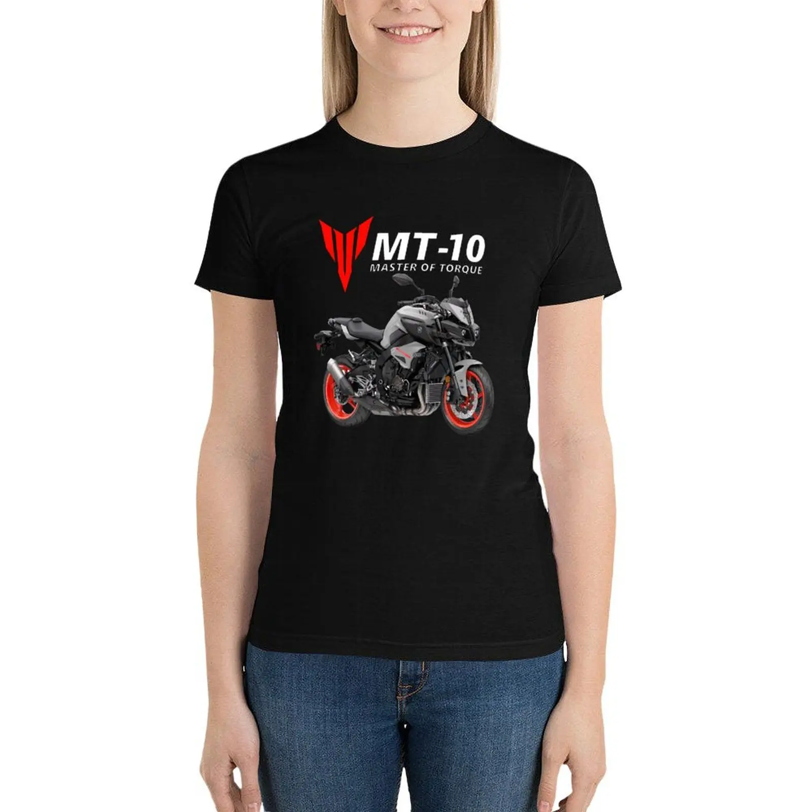 

MT-10 Motorcycle T-Shirt tops hippie clothes plus size t shirts for Women loose fit