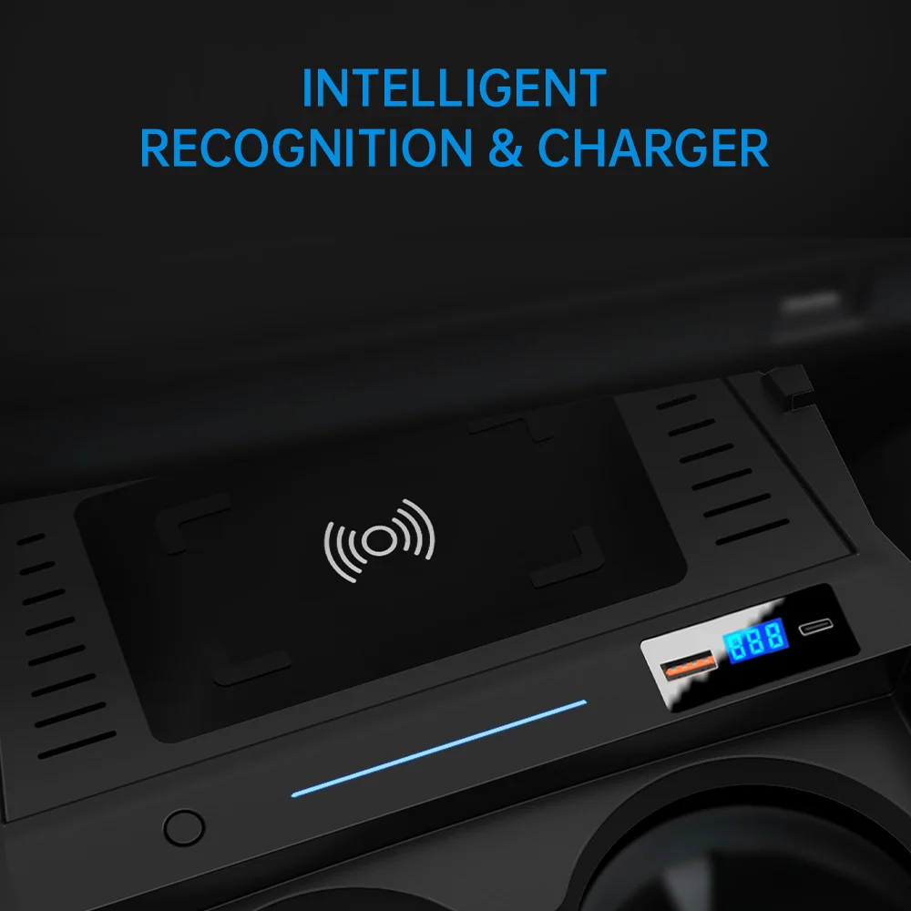 Car Wireless Charger For Mazda 3 Axela 2020-2024 LHD Fast Mobile Phone Holder Charging Plate 2020-2024 Accessories Interior