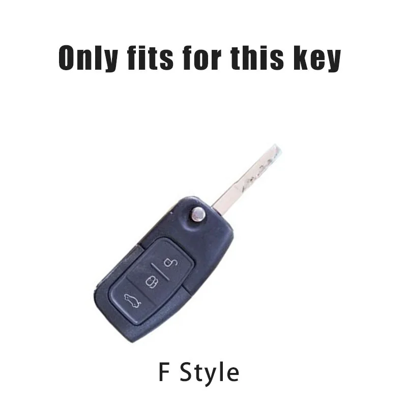 Zinc Alloy Car Key Cover Case Shell For Ford Focus 2 3 Ecosport C-Max S-Max Ka Mondeo Kuga Galaxy Fiesta Keychain Accessories