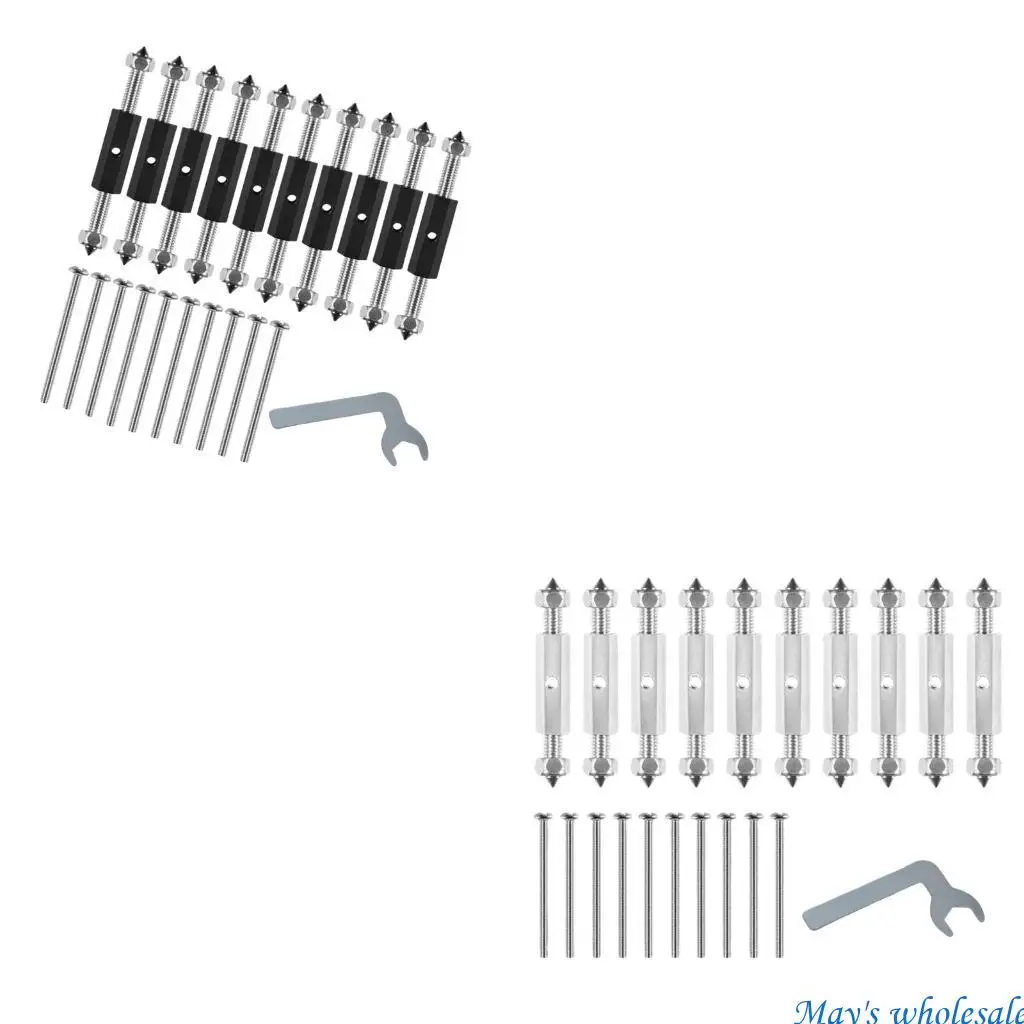

10Pcs Adjustable Cassette Screws Support Rod Wall Switches Box Repair Device 448A