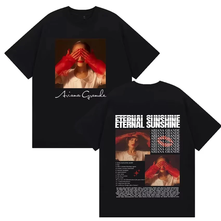 Hot Sale Singer Ariana Grande Eternal Sunshine High Quality Graphics 2026 T Shirt Men Women Vintage Streetwear Oversized Tshirt
