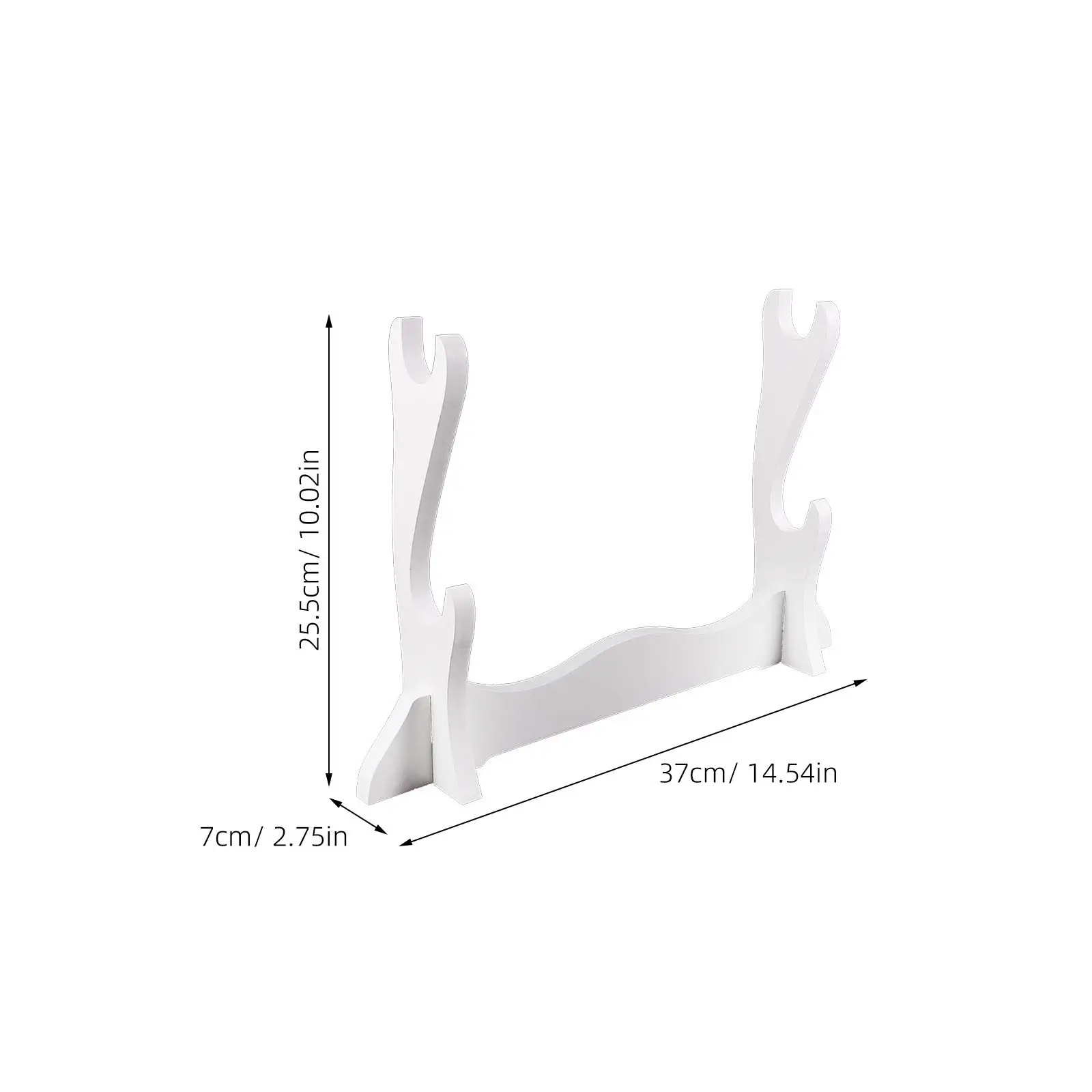 Horizontal Wooden Holder Desktop Display Stand for Swords Flutes Collectibles Smooth Surface Safe Touch Home Decor