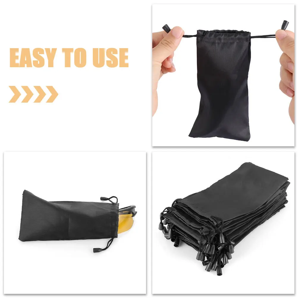 

5Pcs Glasses Storage Bag Soft Sunglasses Holder Large Capacity Waterproof Scratch Proof Eyeglass Pouch for Travel