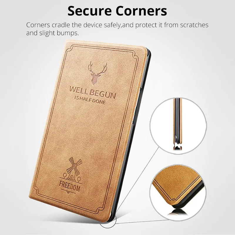 Slim Retro Flip Stand PU Leather Case For Xiaomi Pad 4 MiPad 4 8.0 Cover for MiPad 4 Plus 10.1 Mi pad Plus case