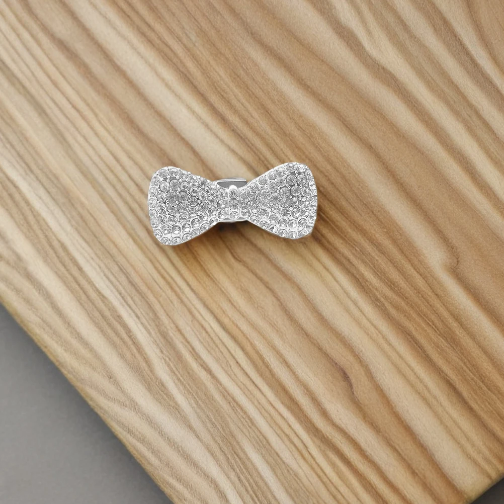 

2Pcs Car Air Vent Clips Stylish Rhinestone Bowknot Elegant Zinc Alloy Plastic Long Lasting Easy Installation Conditioning
