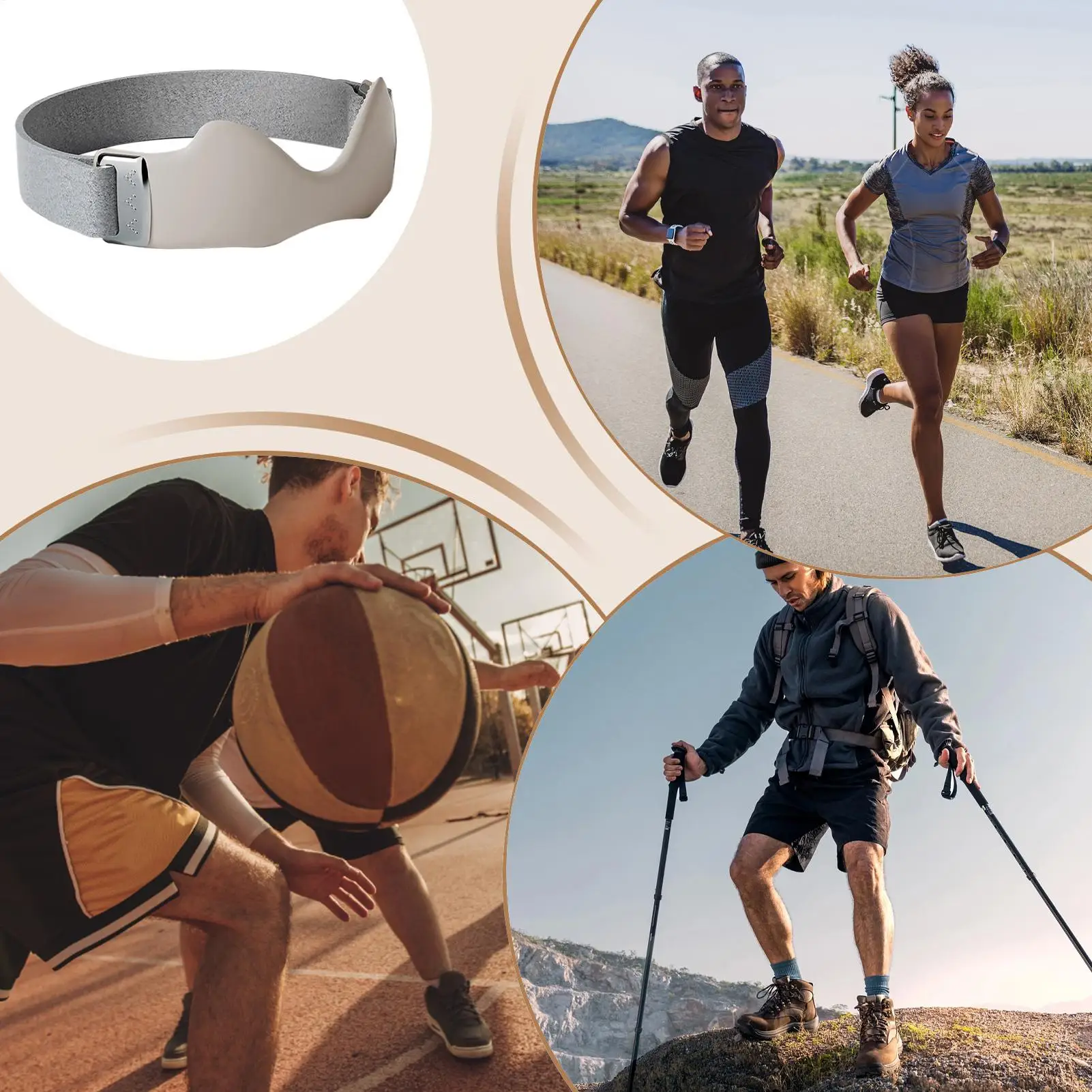 

Patella Strap Breathable Patellar Brace Patella Protective Wrap For Volleyball Tennis Running Gym Fitness Trainers Cyclists