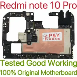 Global Version Original Unlocked Motherboard for Redmi note 10 Pro Tested Circuit Plate Main Logic Board for Redmi note 10 Pro