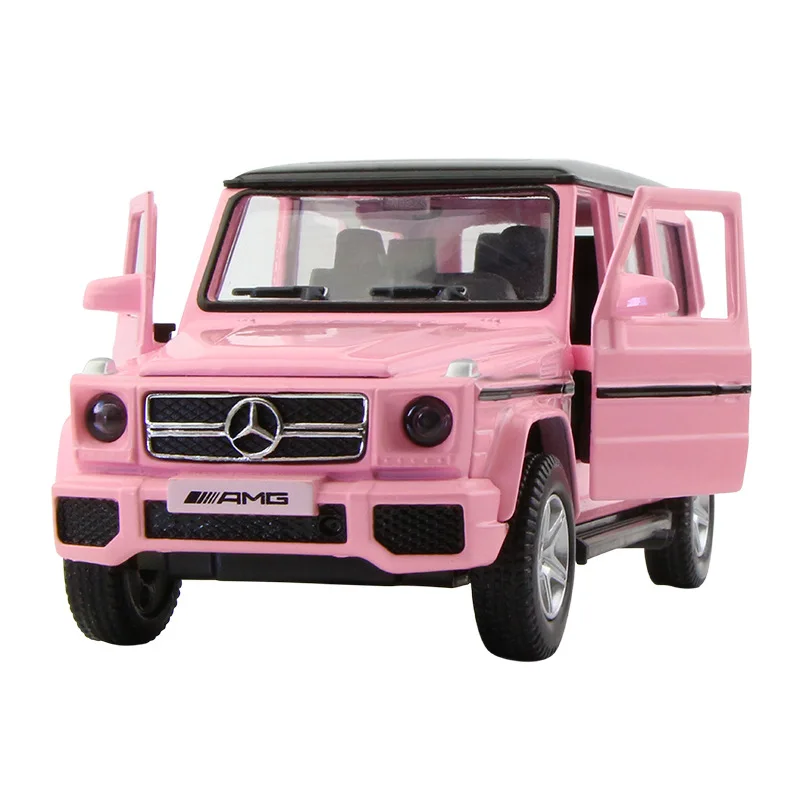 1:36 Pink Car Model Girl Heart Toy Car Douyin Internet celebrity Same Alloy Car Girl Car Alloy Car Models Collectible