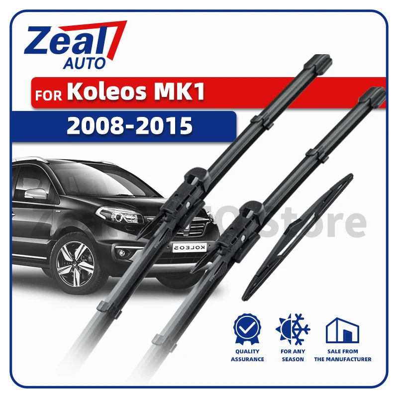 LHD Vorne Hinten Wischerblätter Für Renault Koleos MK1 2008-2015 2009 2010 2011 2012 2013 2014 3 stück Windschutzscheibe 24 "19" 16 "Zubehör