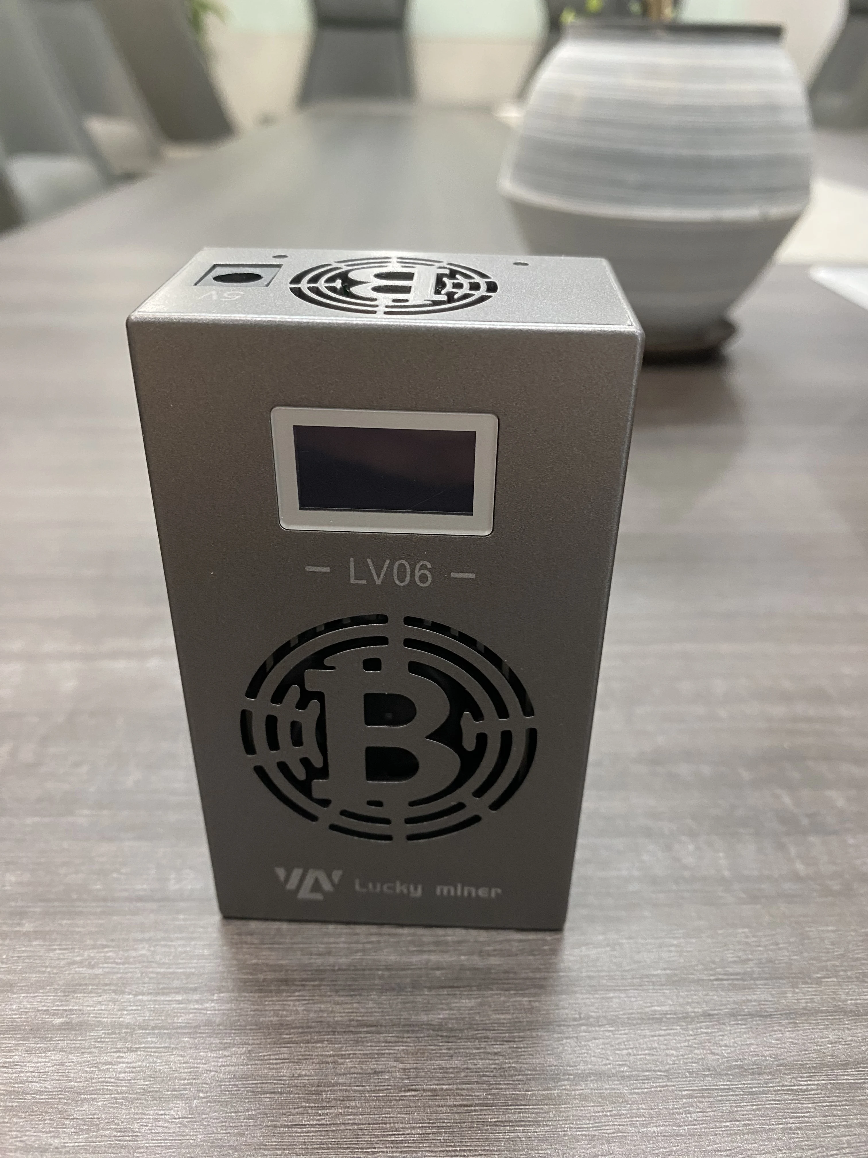Lucky Miner LV06 500GH/s BTC Solo Lotto Miner, BM1366 Chip SHA256 Bitcoin Mining Machine with 5V 6A Power Supply for Home Deskto
