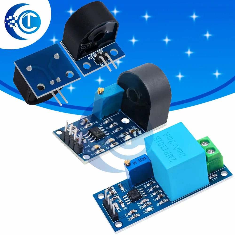 Zmct103c 5a faixa monofásica ac saída ativa de precisão integrada micro transformador de corrente módulo sensor de corrente para arduino