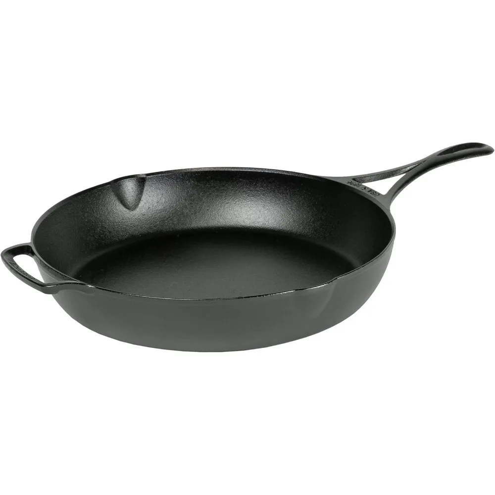 

Blacklock 12 Triple Seasoned Cast Iron Skillet - Lightweight - Easy Cleanup - Premium Cookware