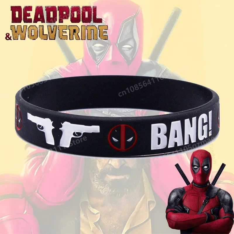 New Dead-pools Wristband Comic Movie Black Silicone Bracelet Peripherals Cool Toys Hipster Must-have Decoration Children’s Gifts