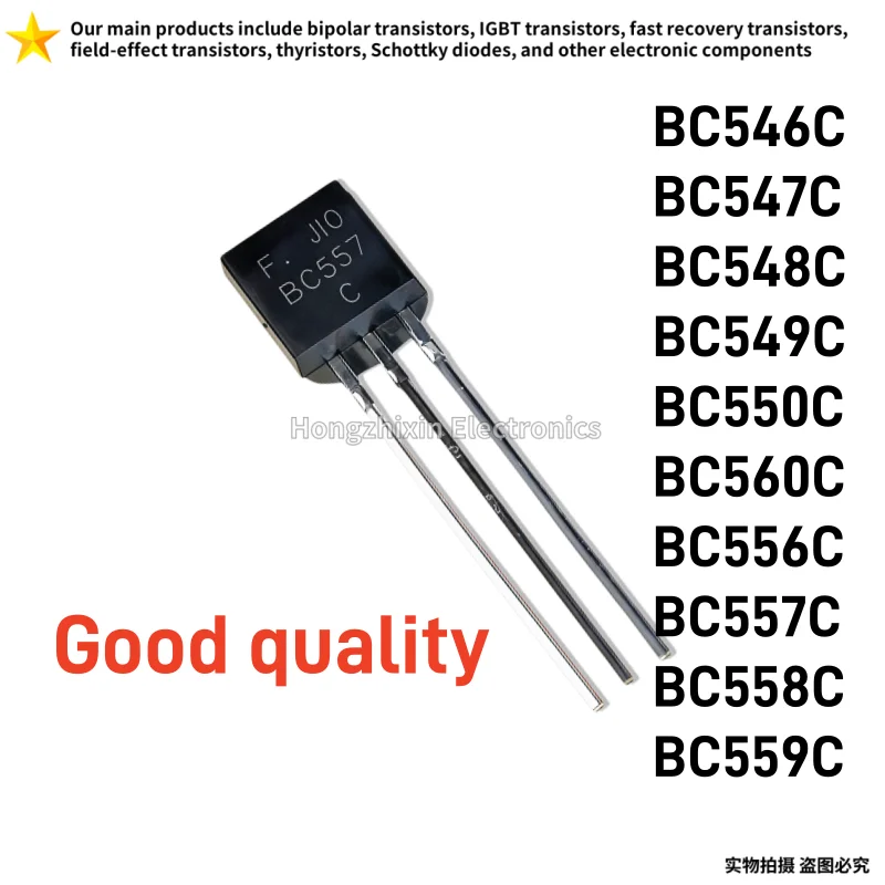 100PCS NEW BC546C BC547C BC548C BC549C BC550C BC560C BC556C BC557C BC558C BC559C TO-92 Low-power transistor