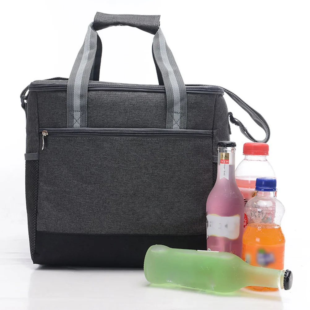 

1Pcs Insulated Lunch Bag Large Capacity Portable Thermal Bento Picnic Cooler Bag Portable Bento Pouch Lunch Storage Pouch