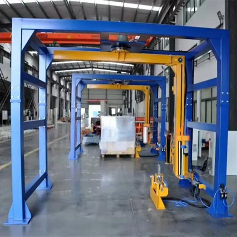 Automatic Gantry Arch Frame Rocker Rotary Stretch Film Pallet Wrapping Machine Custom & Bulk Order