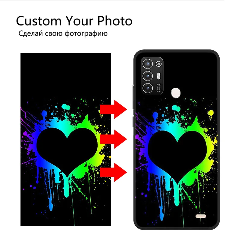 Customized Photo Phone Cases For ZTE Blade A52 A72 A51 A71 A31 V30 Vita Silicone Cover DIY Picture Image Name Text Design Fundas