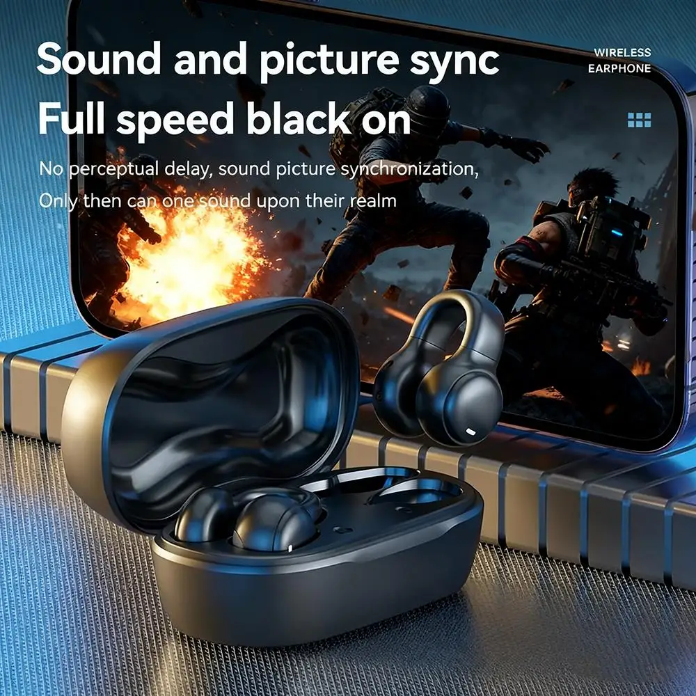 سماعات أذن لاسلكية من Xiaomi بشاشة رقمية تعمل بتقنية البلوتوث للحد من الضوضاء، سماعات أذن من السيليكون الناعم، توصيل العظام للرياضة