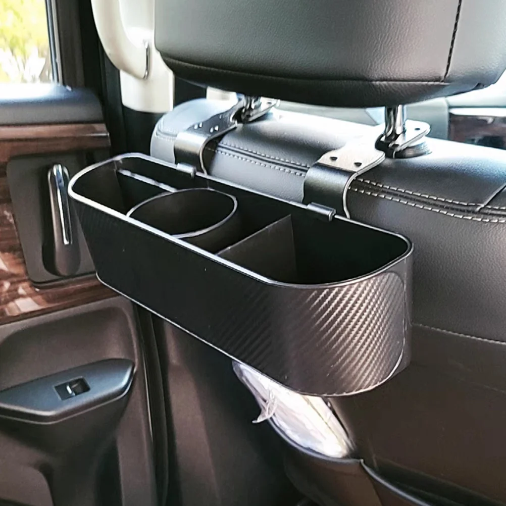 

【】Car Storage Box Seat Organizer Hanging Abs Cup Holder Backseat Storage Durable Car Accessories For Car Interior