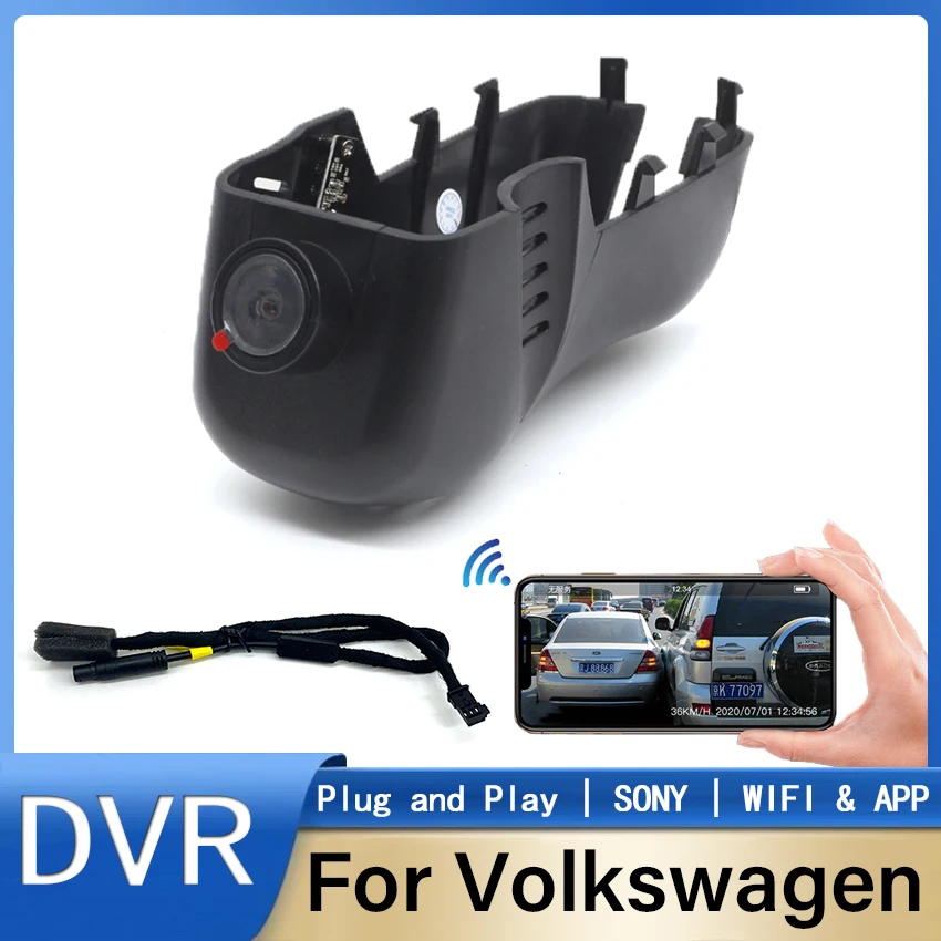 Plug and play Wifi Dash Cam Car Dvr Camera For Volkswagen VW Touareg FL NF CR 7P R Edition X V6 V8 R50 Hidden DashCam HD 1080P