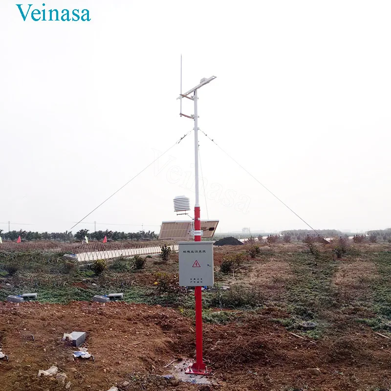 Solar Wireless Agriculture Basic Four Elements Weather Station AAWS104 Veinasa Brand Factory Direct Sales Supports Customization