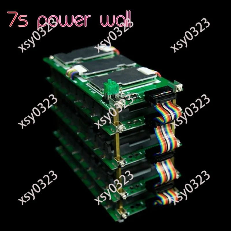 7S 18650 Battery Box with BMS Protection Board, No Welding Assembly Kit