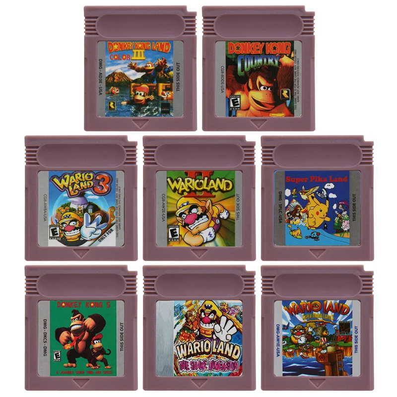 

Игровой картридж GBC dDonkey Kong wWario Version, 16-битная карта игровой консоли