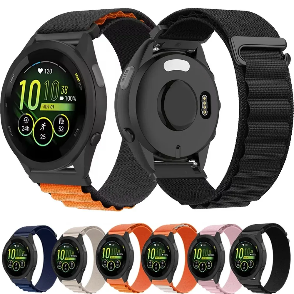 20mm 22mm Nylon Strap for Garmin Forerunner 970 570 265 165 55 965 Breathable Band Garmin Vivoactive 5 6/approach S50/Venu 3 2