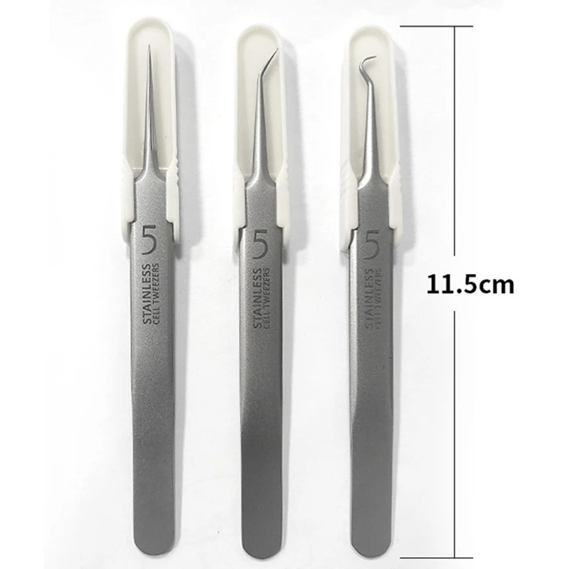 High-Quality Ultra-fine No. 5 Cell Pimples Blackhead Clip Tweezers Beauty Salon Special Scraping Artifact Acne Needle Tool