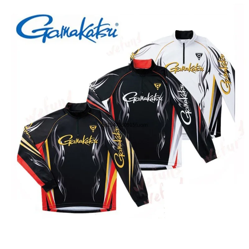

Long Sleeve Stand Collar Fishing clothes Cycling Outdoor Sun Protection Quick Dry Ice Silk shirts