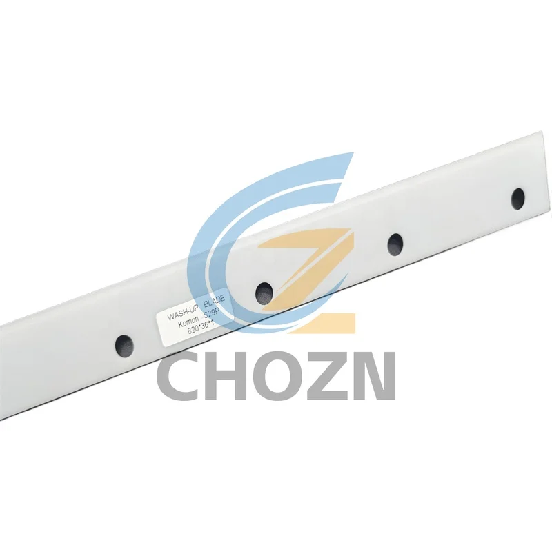 

Komori S29P Machine Wash Up Blade L: 820 W: 36 11-hole Cleaning Blade for Komori Press Parts