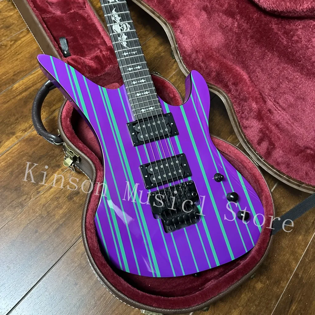 Synyster Gates Diamond Series Electric Guitar Solid Body Purple Color