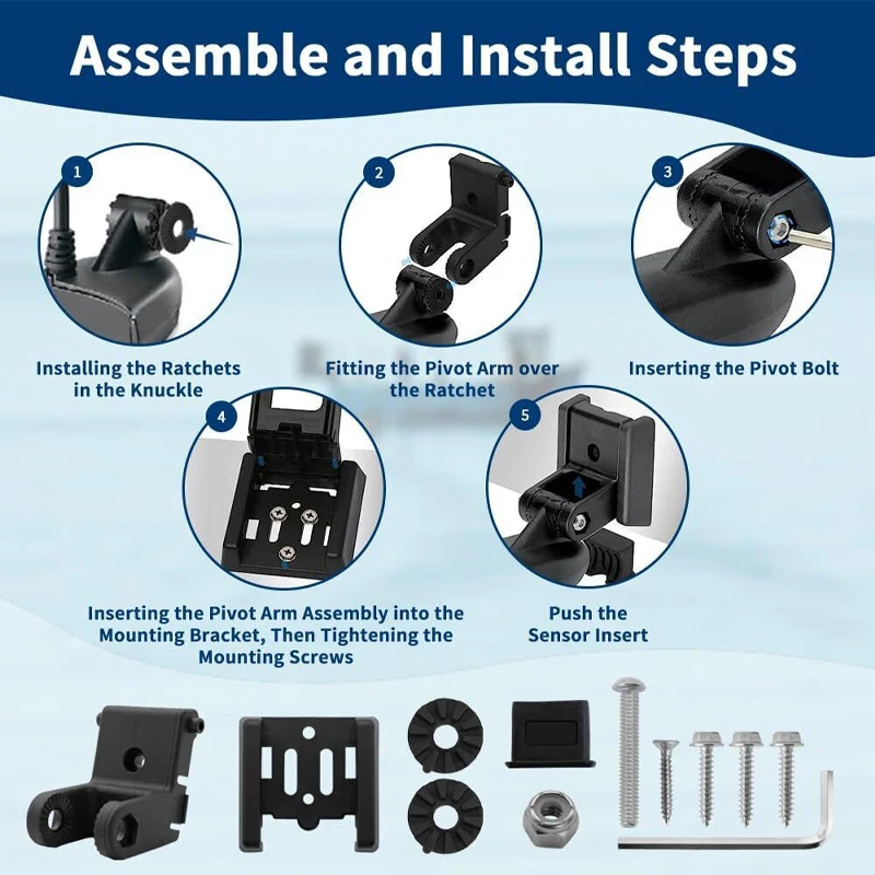 Soporte transductor MHX XNT 7400931, montaje transductor para transductores modelo XHS, Kit de Hardware de montaje de popa Compatible