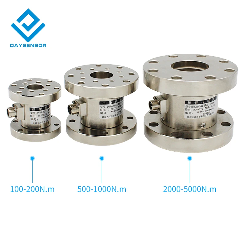 Static Torque Sensor Double Flange Rotary Torsional Non-Continuous Torsion Force  50000Nm Transducer Compact structure